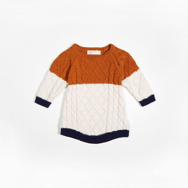 Petit Lem Dress - Cable Colour Block