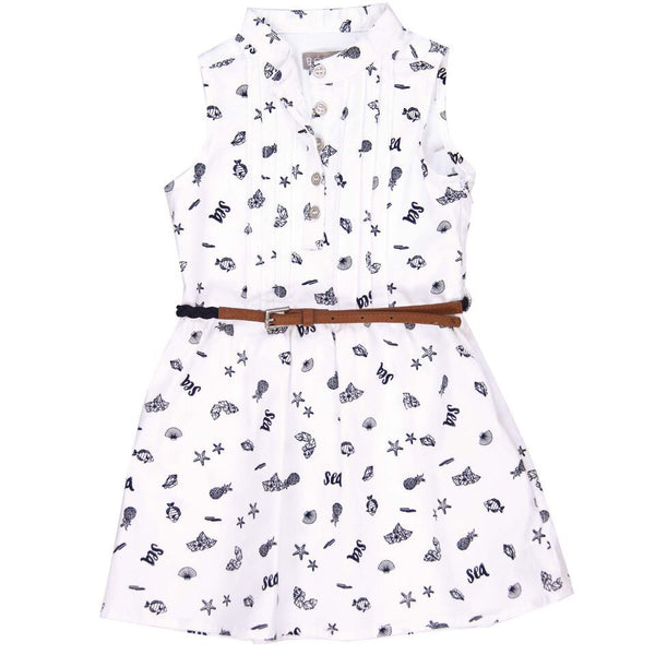 Boboli Dress - White Print