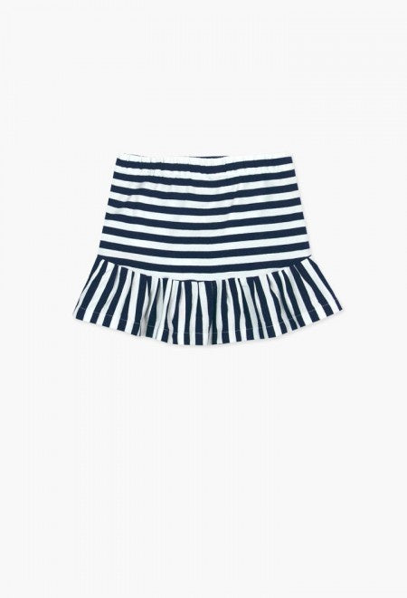 Boboli Skirt - Striped Ruffle
