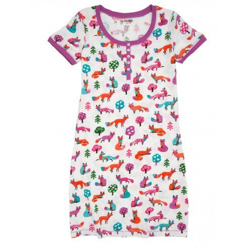 Hatley Night Dress - Party Fox - Eloquence Boutique