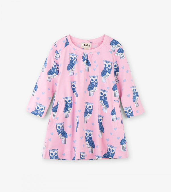 Hatley Mini Dress - Fancy Owls