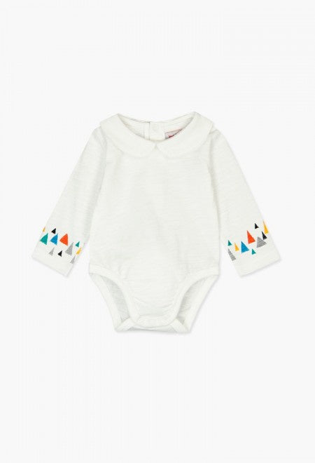 Boboli Bodysuit - White Triangles