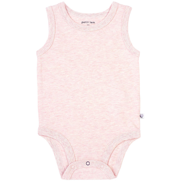 Miles Baby Singlet - Pink Marle