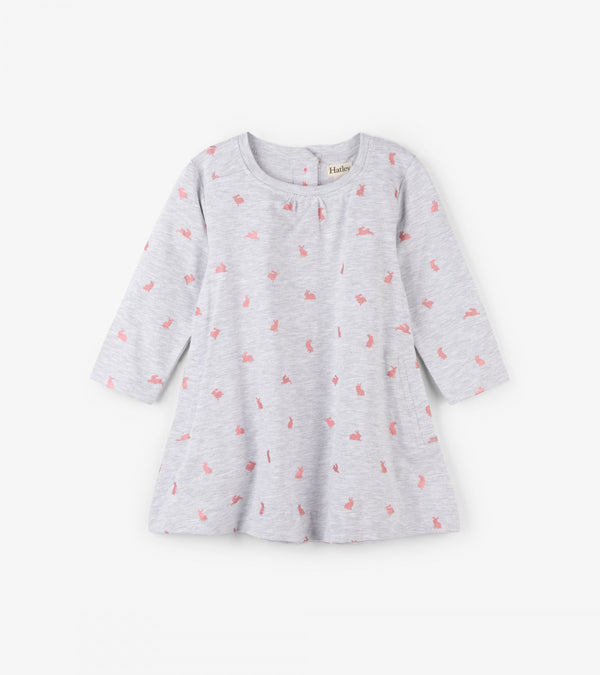 Hatley Mini Dress - Hopping Bunnies