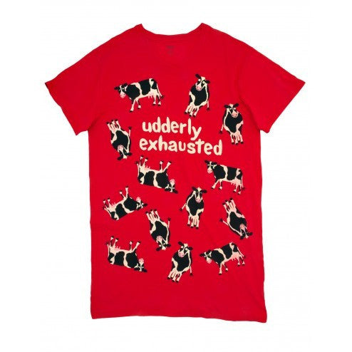 Hatley Sleepshirt - Udderly Exhausted - Eloquence Boutique