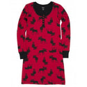 Hatley Night Dress - Moose on Red - Eloquence Boutique