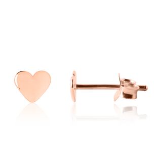 My Little Silver - Shiny Baby Hearts Rose Gold Earrings
