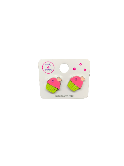 Pink Poppy Earrings - Glamour High Tea