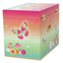 Pink Poppy Jewellry Box - Rainbow Butterfly