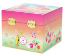 Pink Poppy Jewellry Box -  Rainbow Butterfly