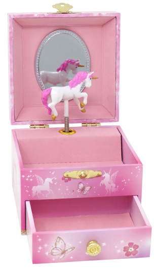 Pink Poppy Jewellry Box -  Unicorn Princess