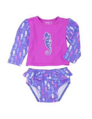 Hatley Rash Guard Set - Sea Horse