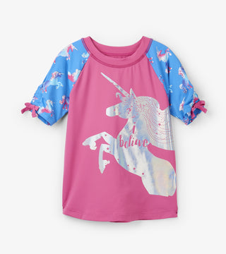 Hatley Rash Guard - Rainbow Unicorns