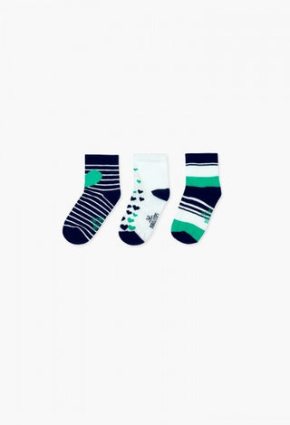 Boboli 3pk Socks - Clover Green