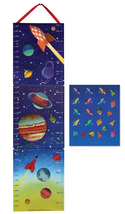 eeBoo Keepsake Growth Chart - Outer Space