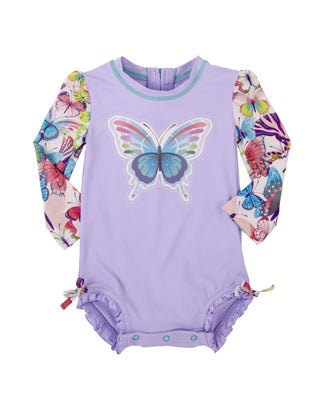 Hatley Rash Guard - Colourful Butterflies
