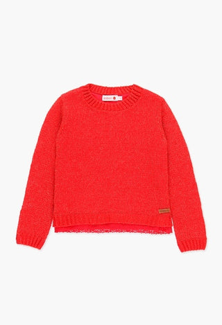 Boboli Pullover - Tomato Red
