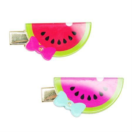 Pink Poppy Hairclip - Watermelon