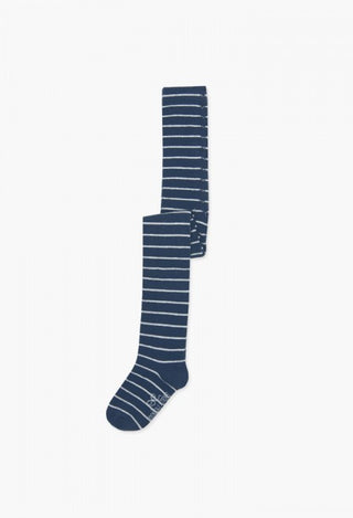 Boboli Tights - Navy Blue and Winter White - Eloquence Boutique
