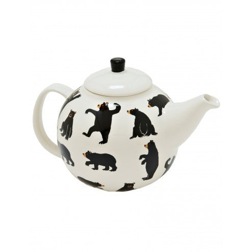 Hatley Tea Pot  - Bears on Natural - Eloquence Boutique