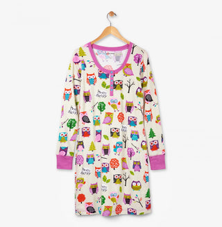 Hatley Night Dress - Party Owls - Eloquence Boutique