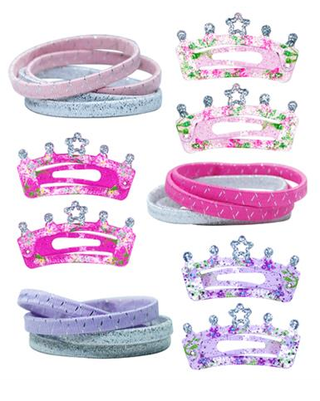 Pink Poppy Hair Set - Crowns