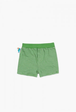 Boboli Shorts - Green/White Stripes