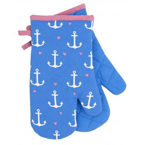 Oven Mitts - Anchors - Eloquence Boutique