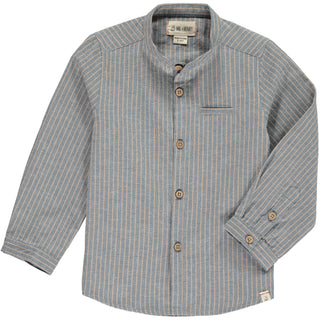 Me & Henry Shirt - Blue & Beige Stripe