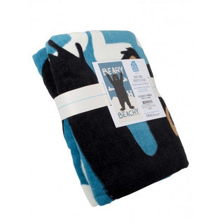 Hatley Beach Towel - Bear on Natural