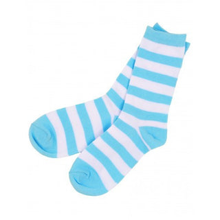 Hatley Womens Crew Socks - Blue Stripe - Eloquence Boutique