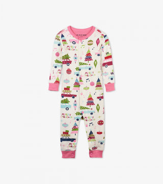 Hatley Christmas Unionsuit - Retro Festive