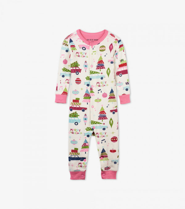 Hatley Christmas Unionsuit - Retro Festive