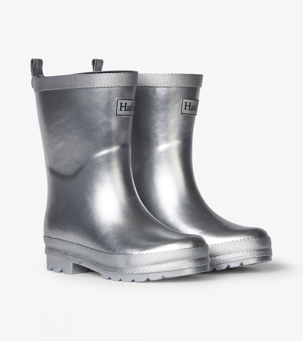 Hatley Gumboots - Sliver Shimmer