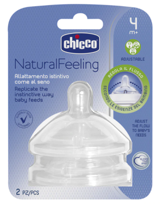Chicco Silicone Teat - 4mths+
