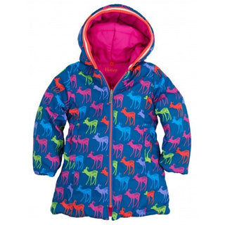 Hatley - Graphic Deers Reversible Puffer - Eloquence Boutique