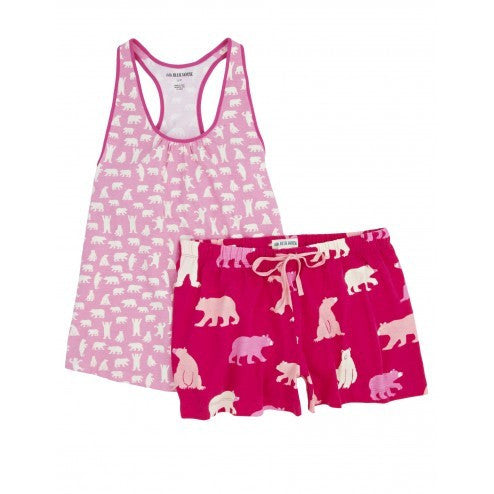 Hatley Womens Pyjamas - Fuchsia Bears - Eloquence Boutique