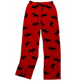Hatley Womens Pyjama Pants - Moose on Red - Eloquence Boutique