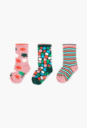 Boboli 3pk Socks - Apricotty Green - Eloquence Boutique