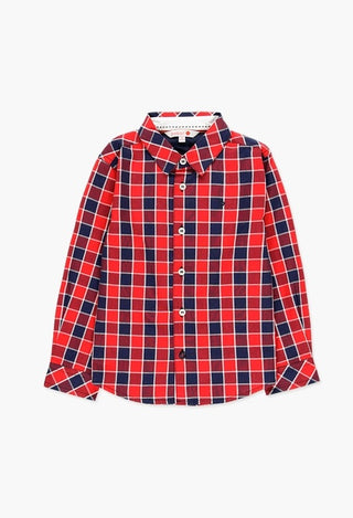 Boboli Shirt - Red Checks