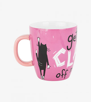 Hatley Coffee Mug - Get Your Claws Off - Eloquence Boutique