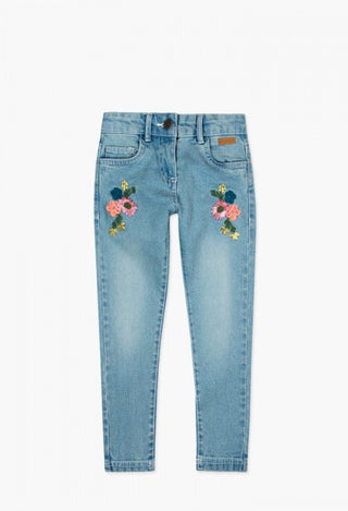 Boboli Jeans - Embroidered Flowers