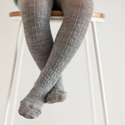 Lamington Merino Tights - Grey - Eloquence Boutique