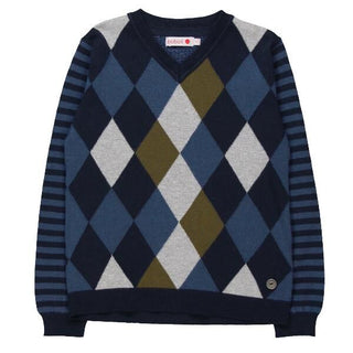 Boboli Jersey - Navy Diamonds