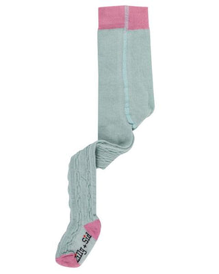 Lilly + Sid Tights - Aqua Cable - Eloquence Boutique