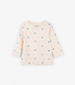 Hatley Mini Top - Shimmer Hearts