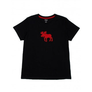 Hatley Womens Pyjama Top - Moose on Red - Eloquence Boutique