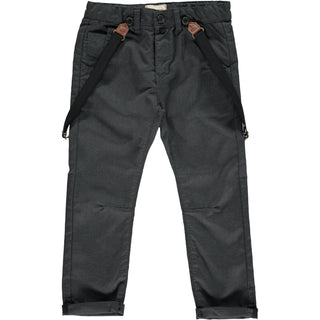 Me & Henry Trousers - Black Dogtooth & Suspenders