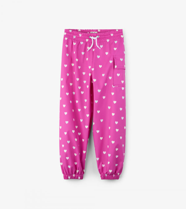 Hatley Splash Pants - Multi Hearts - Eloquence Boutique