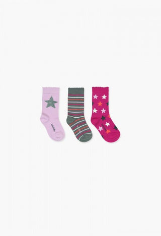 Boboli 3pk Socks - Pinks